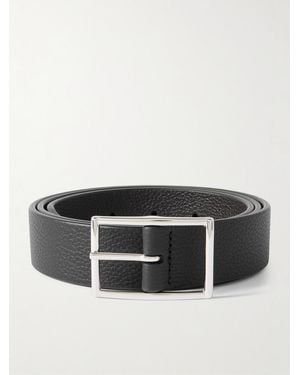 Anderson's 3Cm Full-Grain Leather Belt - Black