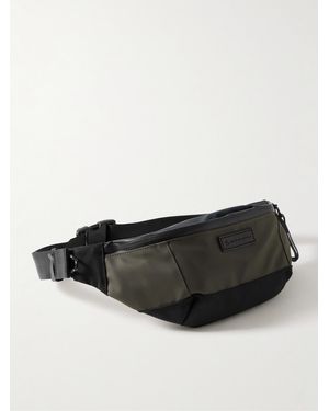 master-piece Slick Rubberised Shell And Cordura Ballistic Nylon Belt Bag - Black