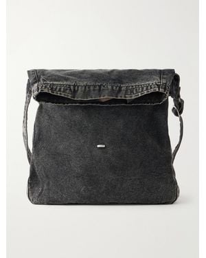 Our Legacy Sling Denim Messenger Bag - Black