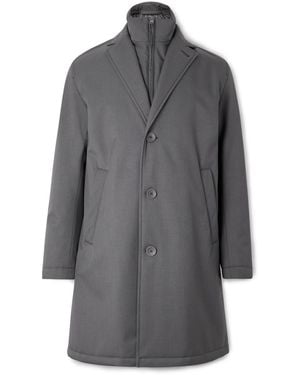Herno Shell Coat With Detachable Gilet - Gray