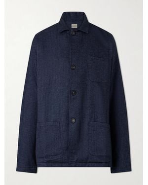 Massimo Alba Florida Cotton Suit Jacket - Blue