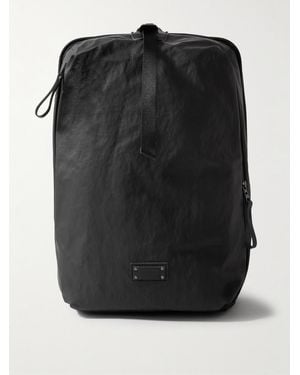 master-piece Bump L Canvas And Leather-Trimmed Cordura Nylon Backpack - Nero