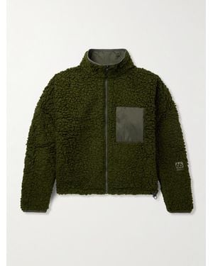66 North Varmahlid Ripstop-trimmed Fleece Jacket - Green