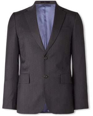Paul Smith Brierley Slim-Fit Houndstooth Wool Suit Jacket - Blue