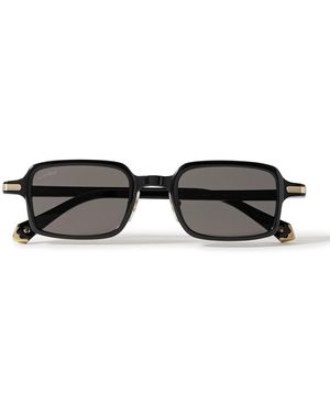 Cartier Rectangular-Frame Acetate Sunglasses - Black