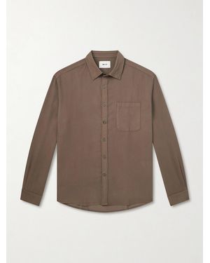 NN07 Deon 5027 Lenzing Ecovero-Blend Shirt - Brown
