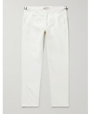 Orlebar Brown Fallon Straight-Leg Cotton-Blend Twill Trousers - White
