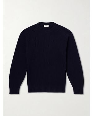Altea Ribbed Virgin Wool Jumper - Blue
