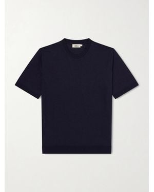 Altea Cecil Lyocell And Cotton-blend Jersey T-shirt - Blue