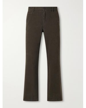 Portuguese Flannel Labura Straight-Leg Cotton-Gabardine Trousers - Grey