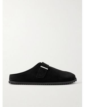 MR P. Suede Mules - Black