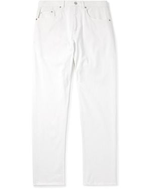Frescobol Carioca Columbo Straight-Leg Cotton-Blend Twill Pants - White