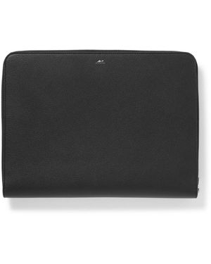 MR P. Full-Grain Leather Pouch - Black