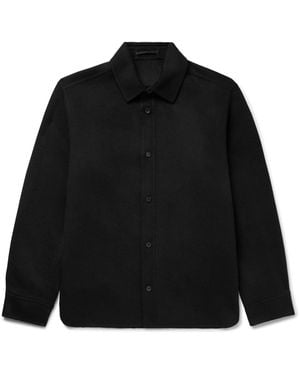 MR P. Double-Faced Wool And Cashmere-Blend Felt Overshirt - Black