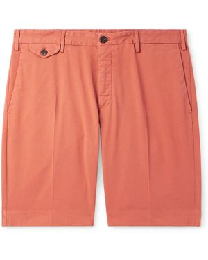 Slowear Venezia 1951 Slim-Fit Straight-Leg Cotton-Blend Bermuda Shorts - Orange