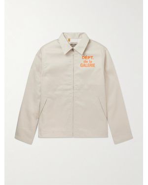 GALLERY DEPT. Montecito Logo-Print Cotton-Twill Jacket - White