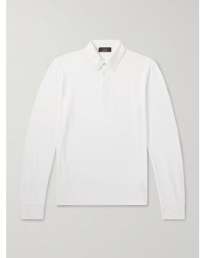 Slowear Incotex Zanone Slim-Fit Icecotton Piqué Polo Shirt - White