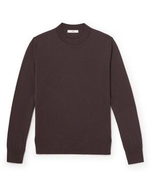 MR P. Curtis Cashmere Sweater - Purple