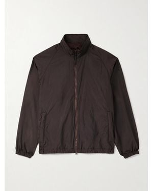 Kaptain Sunshine Crinkled-Shell Blouson Jacket - Black