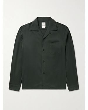 Visvim Keesey Convertible-Collar Woven Shirt - Green