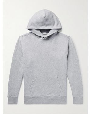 Handvaerk Varsity Cotton-Jersey Hoodie - Grey