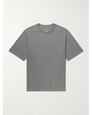 Rick Owens Brad Organic Cotton-Jersey T-Shirt - Grey