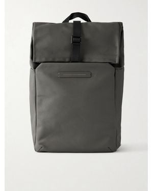 Horizn Studios Sofo Rolltop X Waxed Cotton-Canvas Backpack - Grey