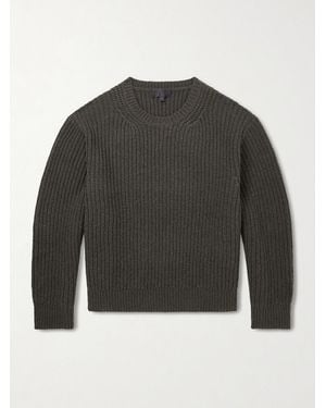 Nili Lotan Tyler Ribbed Merino Wool Jumper - Green