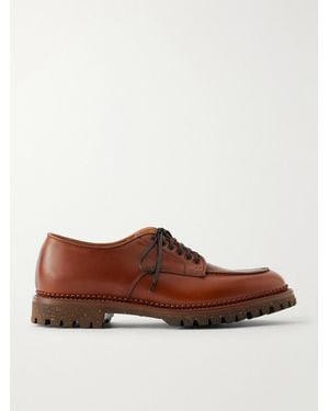 Yuketen Wadaken Leather Derby Shoes - Brown