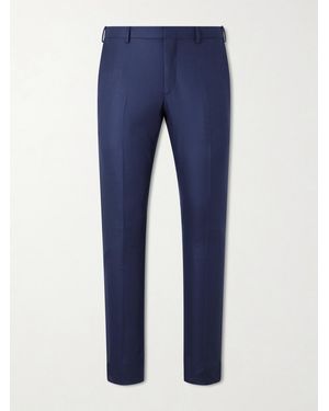 Brioni Straight-Leg Wool Pants - Blue