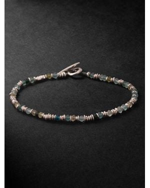 MAOR Pilla Sterling Glass Beaded Bracelet - Black