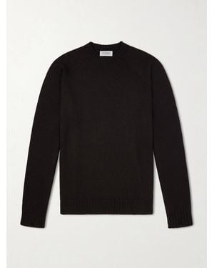 John Smedley Denver Extrafine Merino Wool Jumper - Black