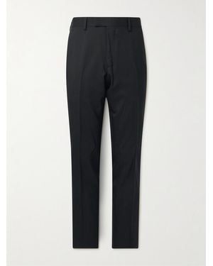 MR P. Slim-fit Satin-trimmed Wool Tuxedo Trousers - Blue