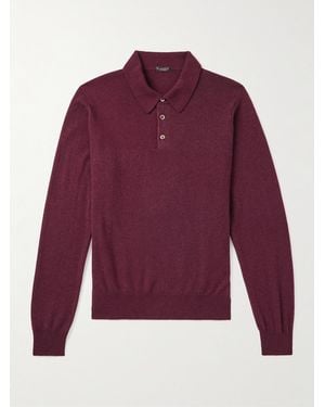 Rubinacci Cashmere Polo Shirt - Purple