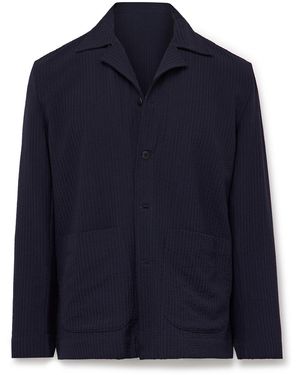 STÒFFA Wool-seersucker Jacket - Blue