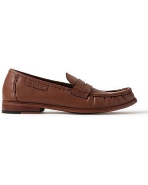 Grenson Simeon Leather Penny Loafers - Brown