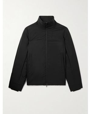 Sease Padded Virgin Wool And Silk-Blend Flannel Jacket - Black