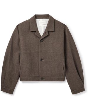 Amomento Cropped Wool-blend Jacket - Brown