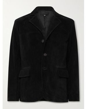 Nili Lotan Messina Suede Blazer - Black