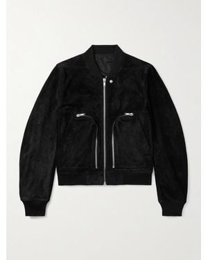 Rick Owens Bauhaus Suede Jacket - Black