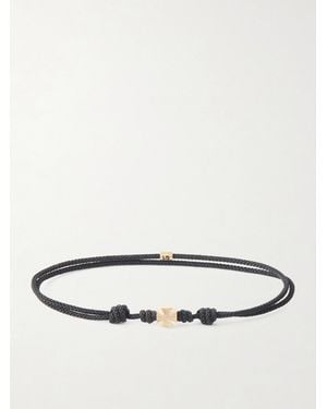 Luis Morais 14Kt Cord Bracelet - Black