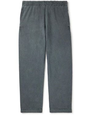 Remi Relief Straight-leg Cotton-jersey Sweatpants - Gray