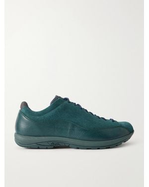 Diemme Bardolino Suede And Leather Trainers - Green