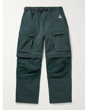 Nike Acg Smith Summit Straight-leg Convertible Nylon-blend And Cordura® Cargo Trousers - Green