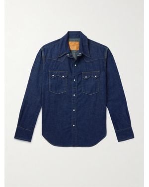 Remi Relief Denim Shirt - Blue