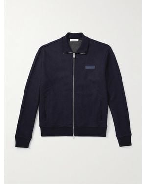 Givenchy Logo-appliquéd Wool-blend Track Jacket - Blue