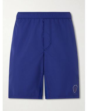 Brunello Cucinelli Straight-Leg Shell Tennis Shorts - Blue