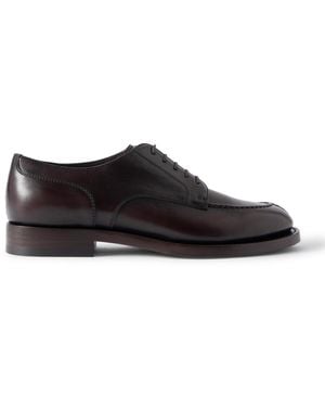 Brunello Cucinelli Leather Derby Shoes - Black