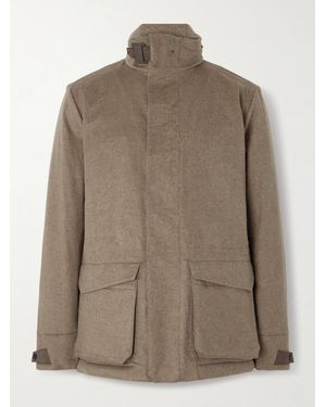 Sease Uptown Padded Hooded Cashmere Jacket - Brown