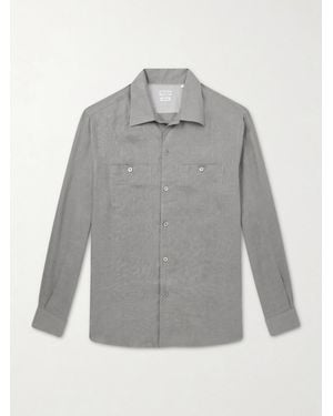 Brunello Cucinelli Linen Shirt - Grey